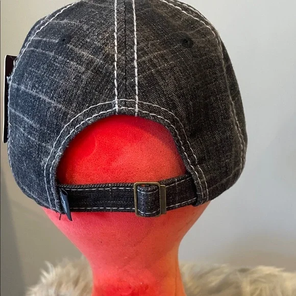 Boss Distressed Black Cap with Embroidered Logo - Picture 3 of 3